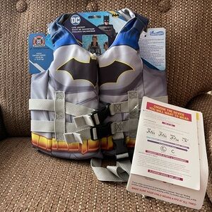 NWT Batman Child Life Vest Life Jacket Size 3T